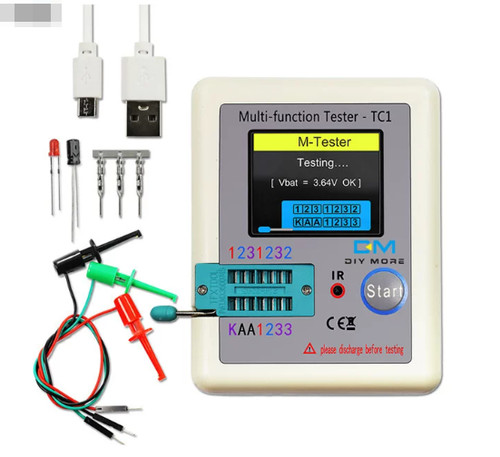 Lcr tc1 transistor tester - lcr-tc1, tft