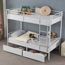 Twin Over Twin Bunk Bed w/