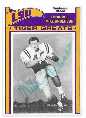 Mike anderson autographed - mike,