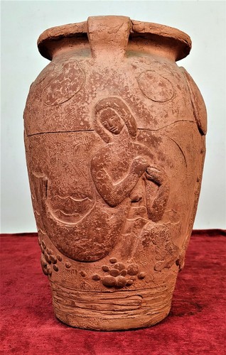 Vase hand molded - molded, ceramics