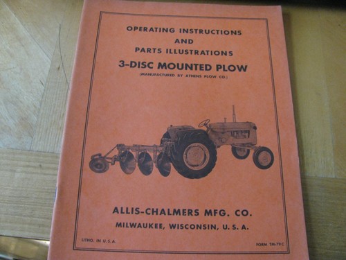 Allis chalmers disc - allis, mounted