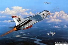 F-8 Crusader aviation art