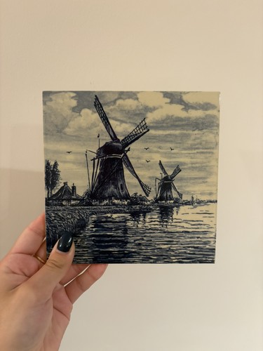 Delft blue hand painted - blue,