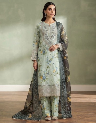 Pakistani designer lawn large - lawn,
