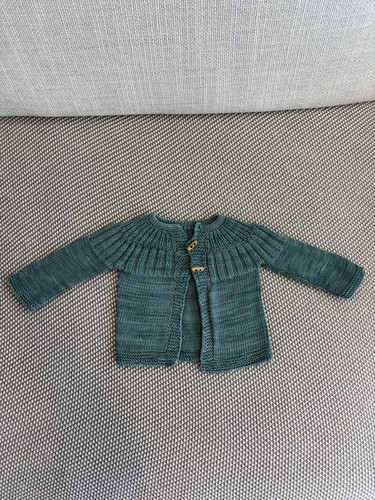 Baby cardigan green 100 - baby, wool