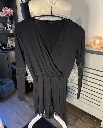 Short black topshop playsuit - short,