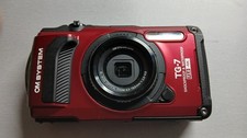 OM System Tough TG-7 12MP Compact Camera - Red, hardly used. 
