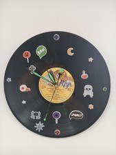 Holloween Record Wall Clock, Hand Crafted From An Original 12” Vinyl Record