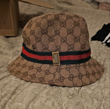 Vintage Gucci Monogram Bucket Hat - Size Small