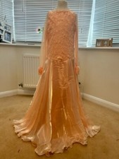 Juvenille Sequence Ballroom Dance Dress Champagne Colour age approx 11-12