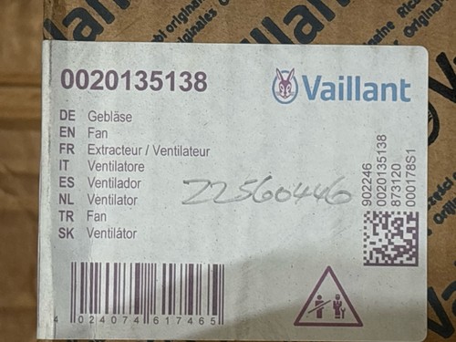 Vaillant 0020135138 fan - vaillant,
