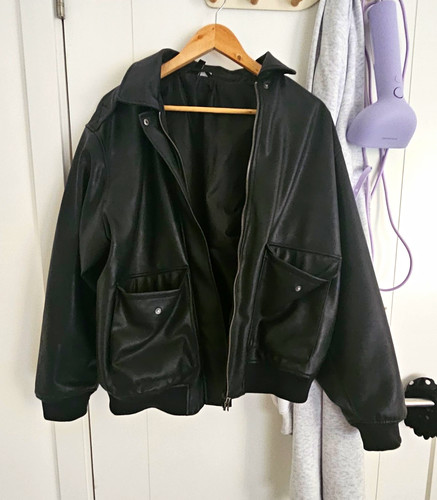 Women full zip faux - h&m,,