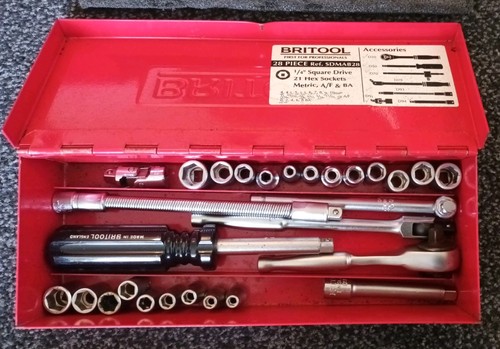 Britool drive 28 piece - britool, ¼"