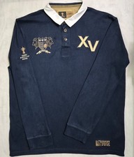 Webb Ellis Collection 2015 Rugby World Cup Mens Navy Long Sleeve Rugby Shirt XXL