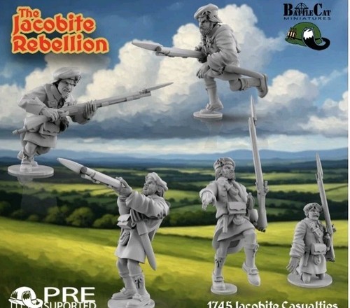54mm unpainted 1745 - , jacobite