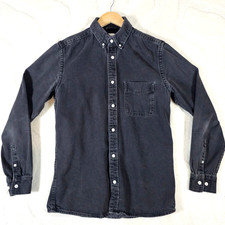 Zara Washed Black Denim Shirt