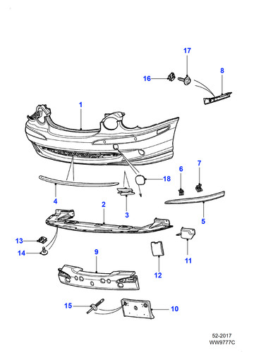 Jaguar genuine splitter - jaguar, vane