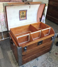 Antique wedding trunk dome top