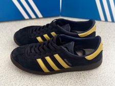 Adidas Munchen SPZL Trainers Navy Blue Gold Size 10