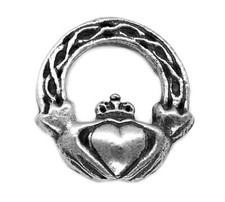 Small Celtic Claddagh Pewter
