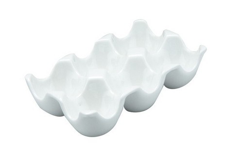 Egg holder tray white ceramic - holder,