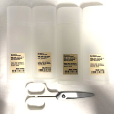 [MUJI] PP Cases for Glasses, Accessories, Jewellery/Watches plus Scissors. Used.