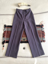 Levi's 70's Trousers 28 30 Nylon Polyester Slacks Plum Mulberry Magenta Women's