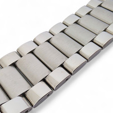 Oyster Bracelet Solid Watch Strap Band 316L Stainless Steel  18 20 22 24 mm Mens