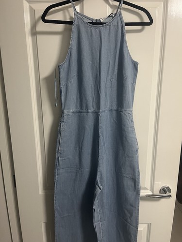 Mango lyocell denim jumpsuit - mango,