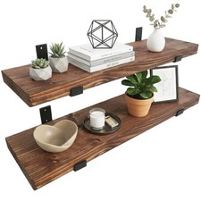 Wooden board wall shelf - board,