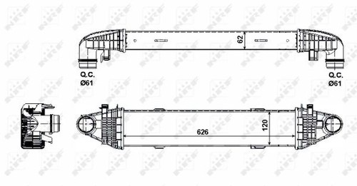 For nrf 30506 intercooler - for,