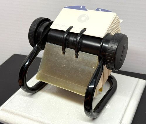 Vintage rolodex metal open - metal,