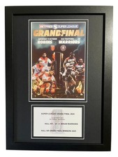 2025 Super League Grand Final Rugby League Hull KR A4 Photo Programme Display