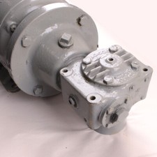 Brook Crompton 370W Electric Motor 1440 RPM 25:1 Leyland Angled Gear Box - Used