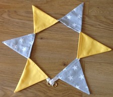 BUNTING CURTAIN NURSERY TIE
