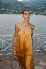 Zara Flowing Satin Dress With