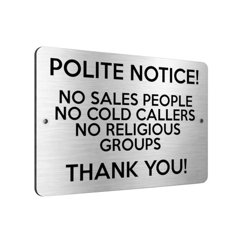 B226 polite notice - polite, sales