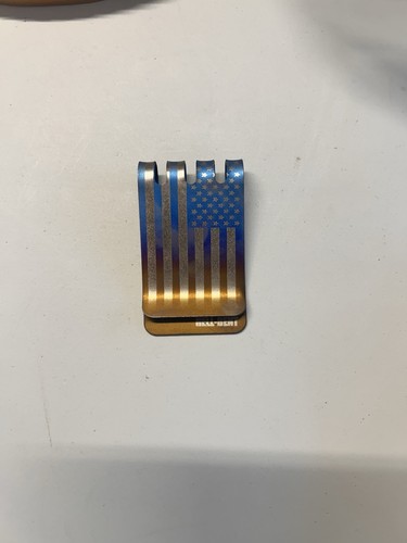 Titanium money clip - titanium,