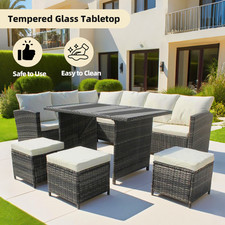 Garden Rattan Furniture Set 9