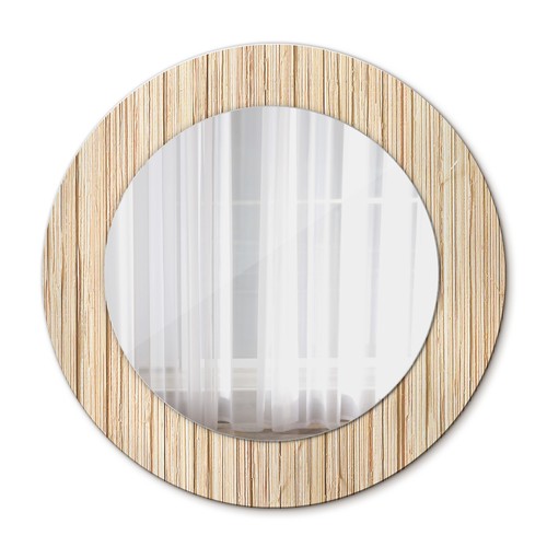 Ornate round mirror - round, with