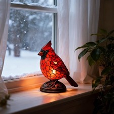 Table Lamp Series Red Cardinal Night Light Retro Desk Lamps colorful Beautiful