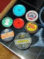 7 vintage air gun pellet tins