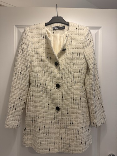 Zara cream bouclé tweed - cream,