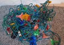 X4 Sets Vintage Christmas Lights SPARES OR REPAIR UNTESTED