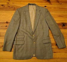 DAKS MENS DARK GREY CHECK WOOL