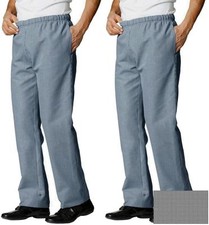 Mens Elasticated Chef Trousers
