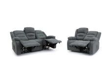 Grey Fabric Electric Recliner