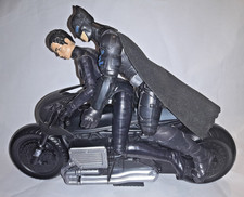 Batman & Catwoman + Batcycle DC Comics 12 Inch Figure Bundle Lot