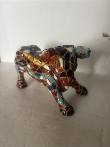 Mosaic multicoloured bull 10cm - mosaic,
