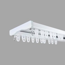 Double curtain rail track - double,
